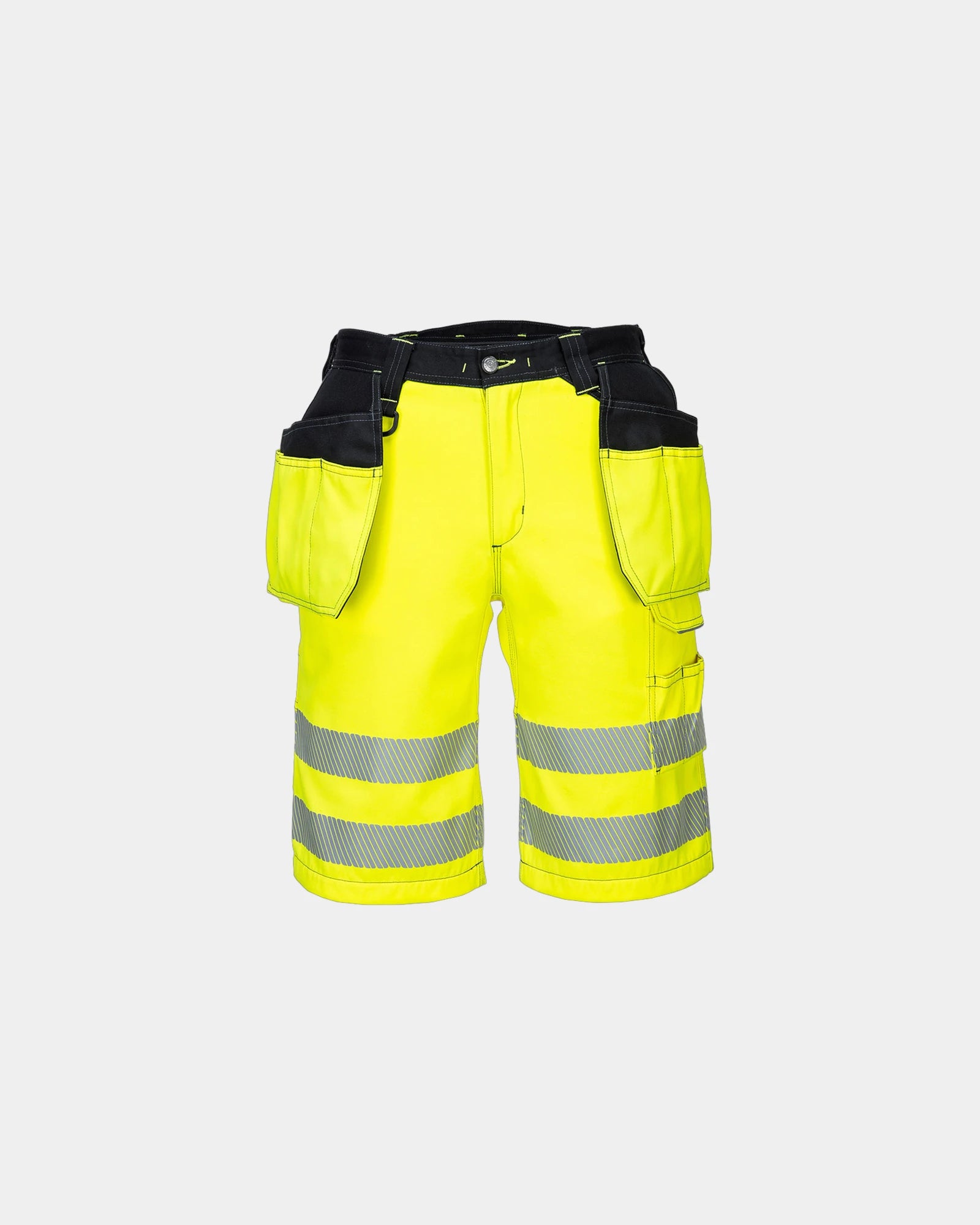 Bermuda PW3 Hi-Vis Portwest zum Personalisieren - Gelb-Schwarz